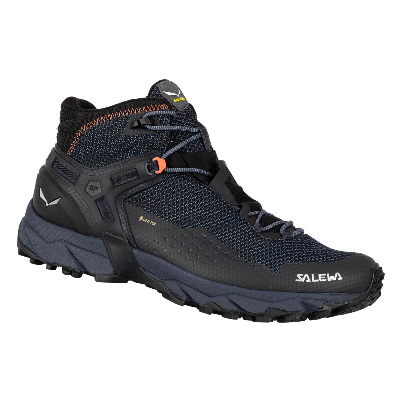 Tênis de caminhada Salewa Ultra Flex 2 Mid GORE-TEX® Homem Pretas/Laranja 206YOPGVC